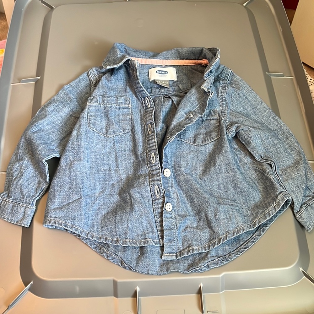 Old navy denim button up